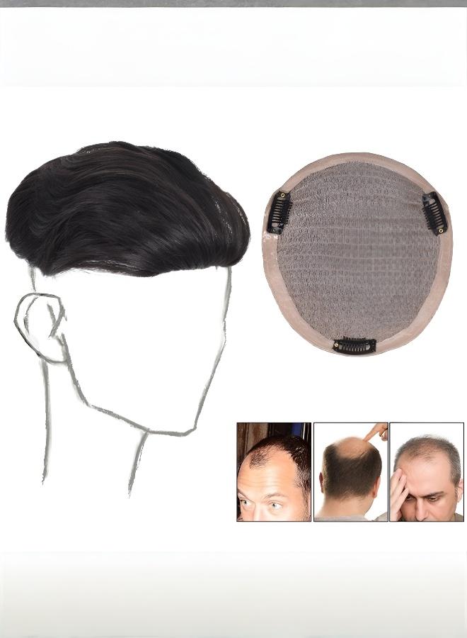 Men's Volumizing Hair System: Achieve a Natural, Youthful Look with Multiple Styles - Image 1